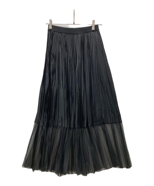 VERMEIL par iena（ヴェルメイユ パー イエナ）VERMEIL par iena (ヴェルメイユ パー イエナ) プリーツスカート ブラック サイズ:記載無しの古着・服飾アイテム