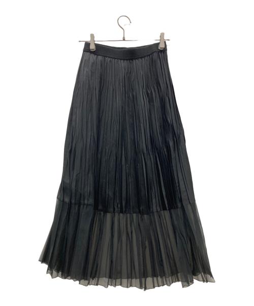 VERMEIL par iena（ヴェルメイユ パー イエナ）VERMEIL par iena (ヴェルメイユ パー イエナ) プリーツスカート ブラック サイズ:記載無しの古着・服飾アイテム