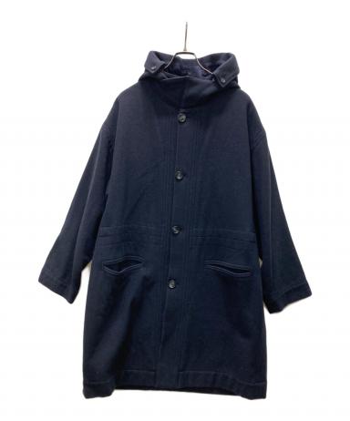 Marithe Francois Girbaud ウールコート M ステッチ 紺 Marithe