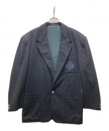 VERSUS VERSACE（ヴェルサス ヴェルサーチェ）の古着「ロゴワッペン テーラードジャケット」｜ネイビー