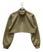 Calvin Klein Jeansカルバンクラインジーンズ）の古着「ハーフジップカットソー」｜ブラウン