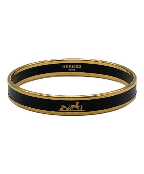 HERMES（エルメス）HERMES (エルメス) エマイユPM ブラック×ゴールドの古着・服飾アイテム