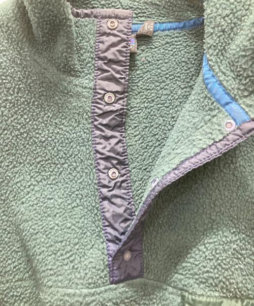Patagonia（パタゴニア）Patagonia (パタゴニア) USA製フリーススナップT スウェット グリーン サイズ:Sの古着・服飾アイテム