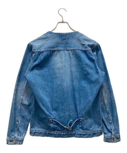 ordinary fits（オーディナリーフィッツ）Ordinary fits (オーディナリーフィッツ) ノーカラーデニムジャケット ブルー サイズ:1の古着・服飾アイテム