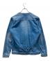 Ordinary fits (オーディナリーフィッツ) ノーカラーデニムジャケット ブルー サイズ:1：4000円
