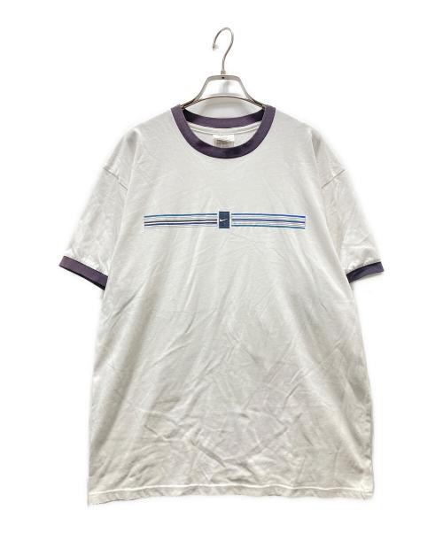NIKE（ナイキ）NIKE (ナイキ) センタースウォッシュトリムTシャツ ホワイト サイズ:Lの古着・服飾アイテム