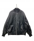 MB Ch.MB Ch.）の古着「ハイエンドオーバーサイズレザーMA-1」｜ブラック