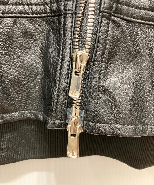 MB Ch.（MB Ch.）MB Ch. (MB Ch.) ハイエンドオーバーサイズレザーMA-1 ブラック サイズ:FREEの古着・服飾アイテム