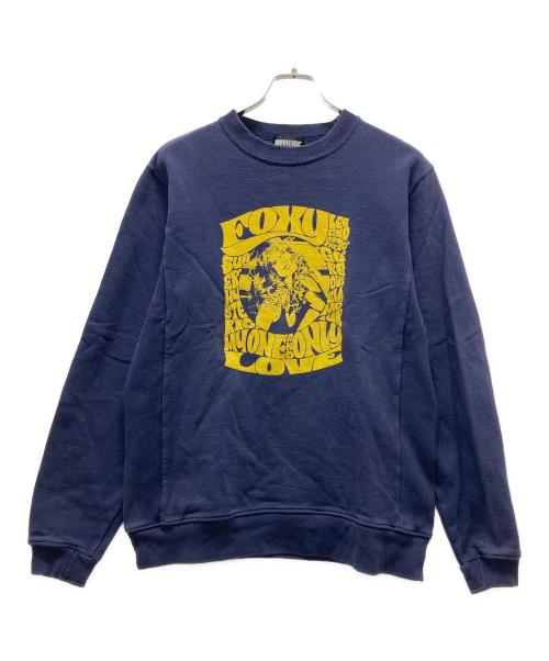 hysteric（ヒステリック）hysteric (ヒステリック) プリントスウェット ネイビー サイズ:FREEの古着・服飾アイテム