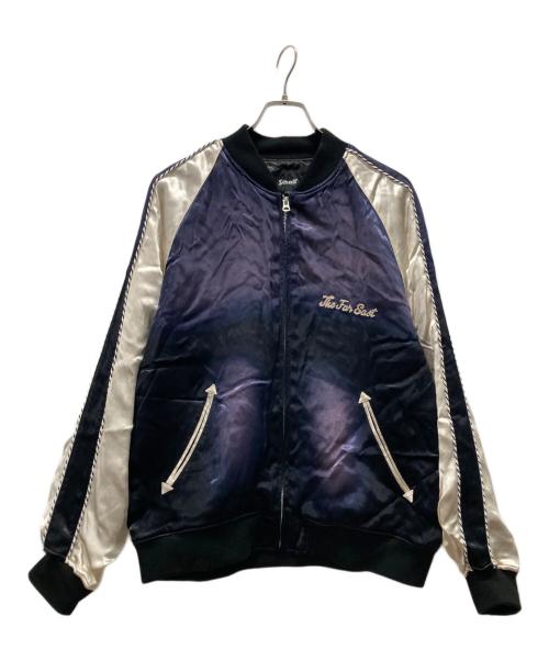 Schott（ショット）Schott (ショット) SCHOTT AGING SUKA JACKET ネイビー サイズ:Lの古着・服飾アイテム