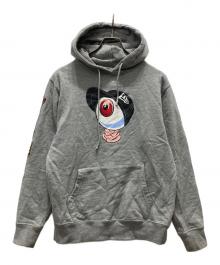 New Era（ニューエラ）の古着「コラボプルオーバーパーカー」｜グレー