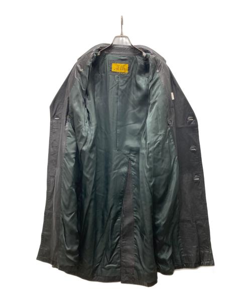 Mr.VAN（ミスターヴァン）Mr.VAN (ミスターヴァン) レザーロングコート ブラック サイズ:Mの古着・服飾アイテム