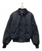 KARL HELMUTカールヘルム）の古着「花柄ライナー フライトジャケット」｜ブラック