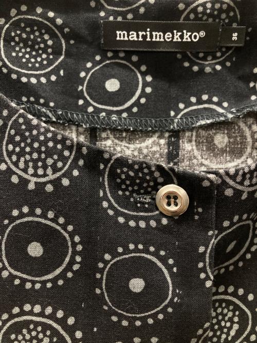 marimekko（マリメッコ）marimekko (マリメッコ) ブラウスワンピース ブラック サイズ:Sの古着・服飾アイテム