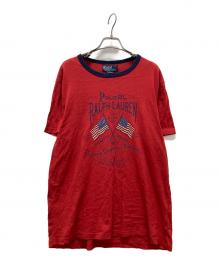 POLO RALPH LAUREN（ポロ・ラルフローレン）の古着「ロゴプリントTシャツ」｜レッド