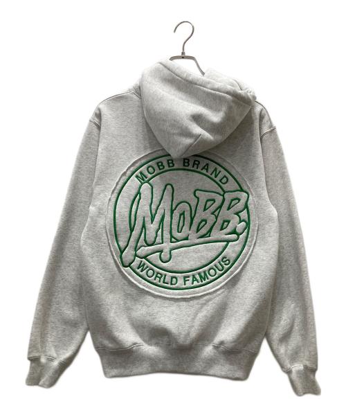 MOBB（モブ）MoBB (モブ) 裏起毛ロゴパーカー グレー サイズ:Sの古着・服飾アイテム