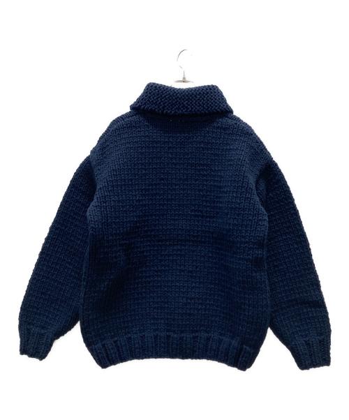 VISVIM（ビズビム）VISVIM (ビズビム) COWICHAN HAND KNIT/ニットジャケット ネイビー サイズ:3の古着・服飾アイテム