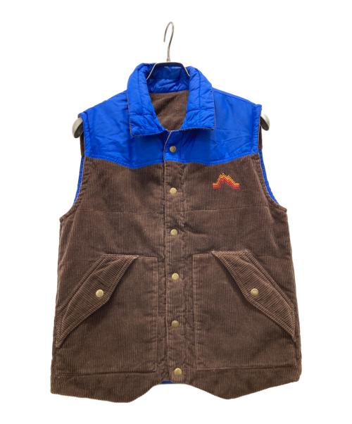 GAP（ギャップ）GAP (ギャップ) AVIATOR NATION (アビエーターネーション) 古着 コーデュロイリバーシブルベスト ブラウン サイズ:Sの古着・服飾アイテム