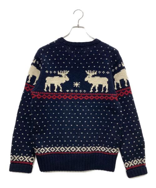 POLO RALPH LAUREN（ポロ・ラルフローレン）POLO RALPH LAUREN (ポロ・ラルフローレン) フェアアイルニット ネイビー サイズ:Mの古着・服飾アイテム