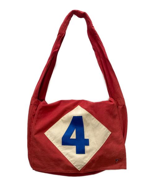 Rugby Ralph Lauren（ラグビーラルフローレン）Rugby Ralph Lauren (ラグビーラルフローレン) メッセンジャーバッグ レッドの古着・服飾アイテム