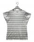MaxMara（マックスマーラ）の古着「ロゴボーダーTシャツ」｜ホワイト