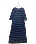 45R（フォーティファイブ・アール）の古着「ボーダーカットソーワンピース」｜ネイビー
