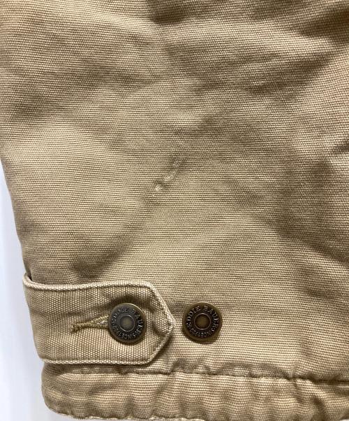 Eddie Bauer（エディーバウアー）Eddie Bauer (エディーバウアー) レザー襟ハンティングジャケット ベージュ サイズ:XLの古着・服飾アイテム