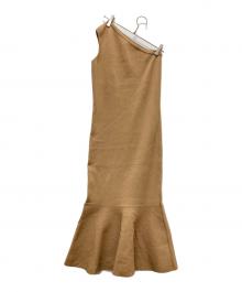 J.W.ANDERSON（ジェイダブリューアンダーソン）の古着「ワンショルダーワンピース」｜ベージュ