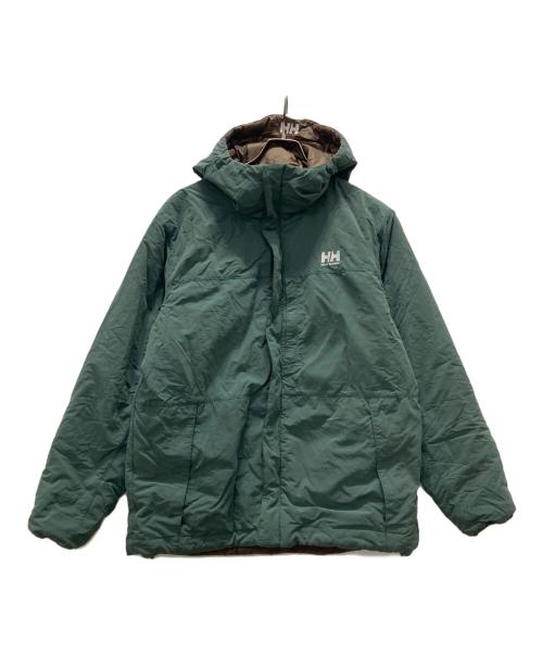HELLY HANSEN（ヘリーハンセン）HELLY HANSEN (ヘリーハンセン) リバーシブル中綿ジャケット グリーン サイズ:Lの古着・服飾アイテム