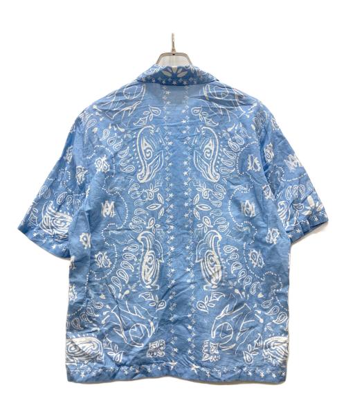 AMIRI（アミリ）AMIRI (アミリ) Bandana Watercolor キャンプシャツ スカイブルー サイズ:Sの古着・服飾アイテム