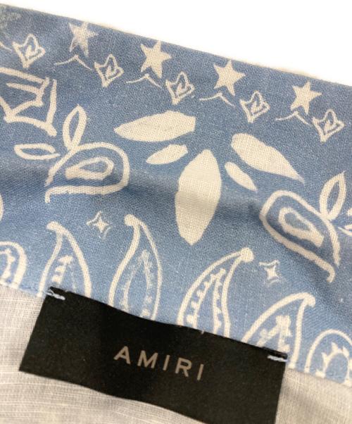 AMIRI（アミリ）AMIRI (アミリ) Bandana Watercolor キャンプシャツ スカイブルー サイズ:Sの古着・服飾アイテム