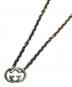 GUCCI (グッチ) インターロッキングGネックレス シルバー：9000円