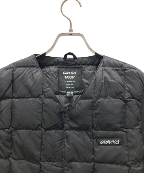 TAION（タイオン）TAION (タイオン) GRAMICCI (グラミチ) ダウンベスト ブラック サイズ:Mの古着・服飾アイテム