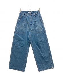 BEAUTY&YOUTH（ビューティーアンドユース）の古着「デニムペインターパンツ」｜インディゴ