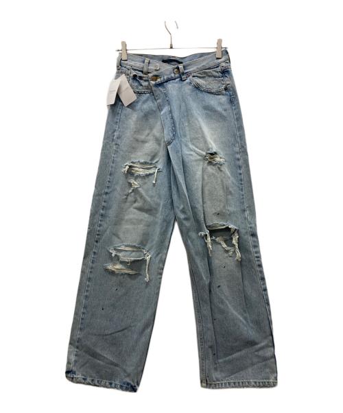 AP STUDIO（エーピーストゥディオ）AP STUDIO (エーピーストゥディオ) ダメージデニムパンツ インディゴ サイズ:S 未使用品の古着・服飾アイテム