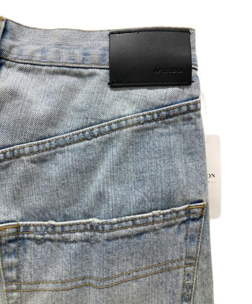 AP STUDIO（エーピーストゥディオ）AP STUDIO (エーピーストゥディオ) ダメージデニムパンツ インディゴ サイズ:S 未使用品の古着・服飾アイテム