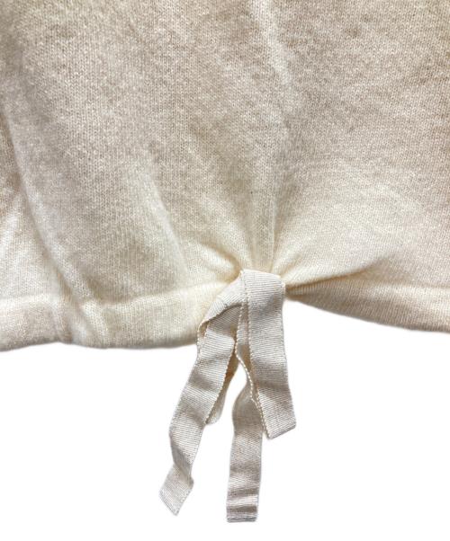 BEARDSLEY（ビアズリー）BEARDSLEY (ビアズリー) ゆらゆら刺繍ニット ベージュ サイズ:Fの古着・服飾アイテム