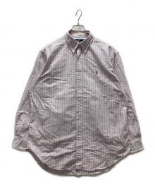 POLO RALPH LAUREN（ポロ・ラルフローレン）の古着「ストライプBDシャツ」｜パープル