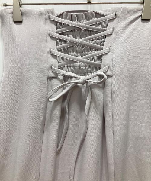 MERCURY DUO（マーキュリーデュオ）MERCURY DUO (マーキュリーデュオ) シアーレイヤードスリットマー メイドスカート グレー サイズ:Mの古着・服飾アイテム