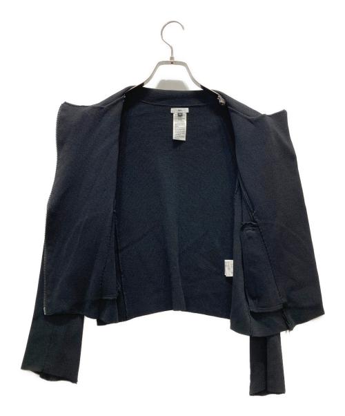 Sov.（ソブ）Sov. (ソブ) ニットライダースジャケット ブラック サイズ:Sの古着・服飾アイテム