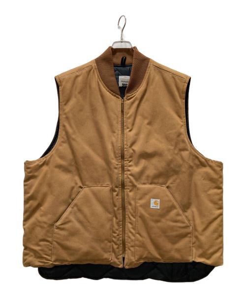 CarHartt（カーハート）CarHartt (カーハート) USA製ダックベスト ブラウン サイズ:3XLの古着・服飾アイテム