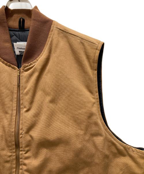 CarHartt（カーハート）CarHartt (カーハート) USA製ダックベスト ブラウン サイズ:3XLの古着・服飾アイテム