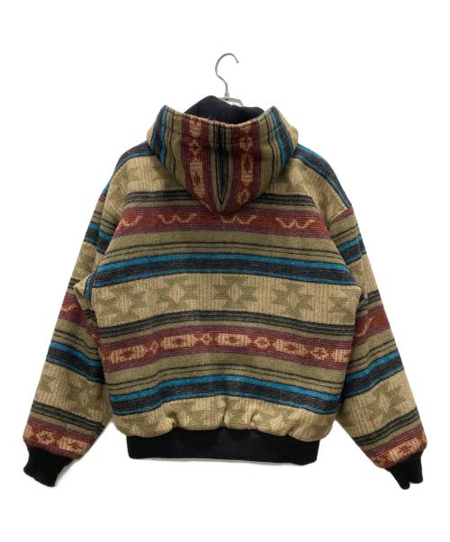 WOOLRICH（ウールリッチ）WOOLRICH (ウールリッチ) USA製 ネイティブ柄フルジップジャケット ベージュ サイズ:Mの古着・服飾アイテム