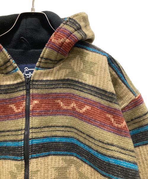 WOOLRICH（ウールリッチ）WOOLRICH (ウールリッチ) USA製 ネイティブ柄フルジップジャケット ベージュ サイズ:Mの古着・服飾アイテム