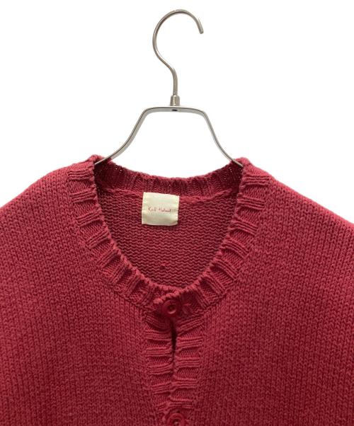 KARL HELMUT（カールヘルム）KARL HELMUT (カールヘルム) ワッペンカーディガン ピンク サイズ:Lの古着・服飾アイテム