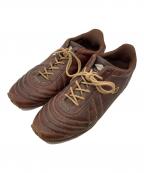 UMBROアンブロ）の古着「レザースニーカー」｜ブラウン