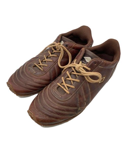 UMBRO（アンブロ）UMBRO (アンブロ) レザースニーカー ブラウン サイズ:27.5の古着・服飾アイテム