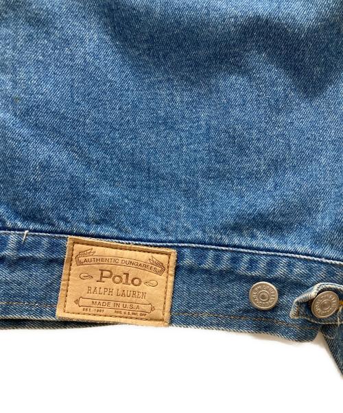 POLO RALPH LAUREN（ポロ・ラルフローレン）POLO RALPH LAUREN (ポロ・ラルフローレン) USA製 80sデニムジャケット インディゴ サイズ:Lの古着・服飾アイテム