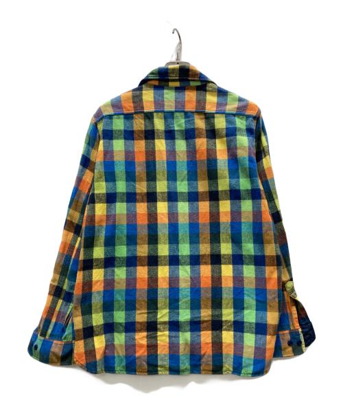 A BATHING APE（ア ベイシング エイプ）A BATHING APE (ア ベイシング エイプ) ネルシャツ マルチカラー サイズ:Lの古着・服飾アイテム