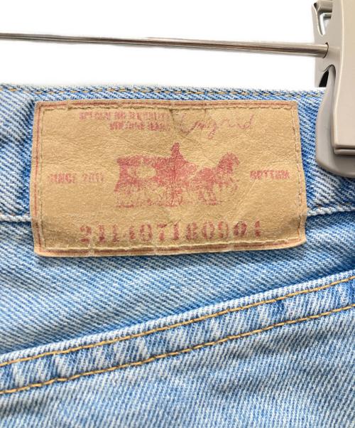 UNGRID（アングリッド）Ungrid (アングリッド) ハイウエストカットデザインルーズデニム インディゴ サイズ:24の古着・服飾アイテム
